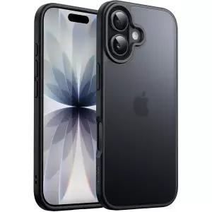 JETech 무광 케이스 아이폰 17 6.3인치 충격 방지 군용 등급 낙하 보호 반투명 뒷면 미니멀리스트 휴대폰