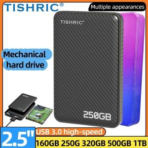티쉬릭 HDD 2.5인치 외장 하드 드라이브 160GB 250GB 1TB USB3.0 스토리지 디스크 (게임용 TV PS4 Xbox PC