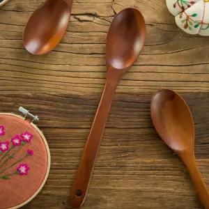 (30cm) 대추나무 옻칠 볶음 스푼/요리/나무/가정용/조리용/우드/후라이팬/고급/내열/부침/급식/업소용/주방