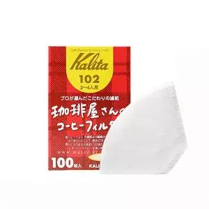칼리타 커피샵 커피필터 여과지 화이트 102 100매 2~4인용