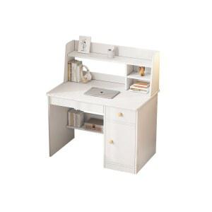 서랍 책상 고등학생 웜화이트 폭좁은 컴퓨터 80cm 체리우드 원룸책상 원목 학생책상 고등