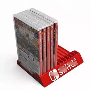 [해외] 닌텐도스위치 게임팩 거치대 12단 타이틀 보관함 칩케이스 수납정리