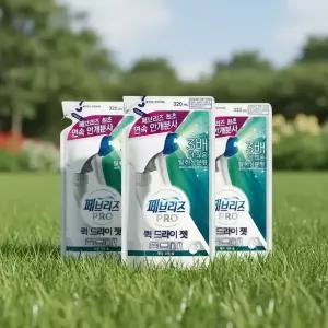 페브리즈 프로 퀵 드라이 젯 클린코튼솝 리필형 320ml 3개