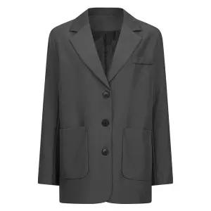 [예쎄오피스] 뒷트임 리본장식 블레이저 자켓(S6SJK003A)