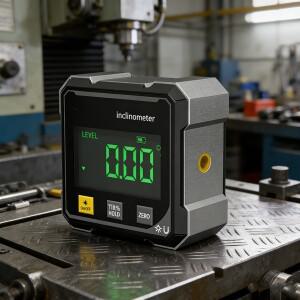 4면 자석 디지털 각도 게이지 레이저 전자 각도기 수평계 경사계 각도자 경사 측정기