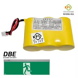 제이엔에스테크 607번 3.6V SC 1300mAh 1X3 유도등 배터리 DBE 동방용 와이드형 유도등 오리지널 정품