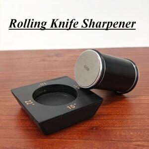 전문가용 롤링 칼갈이 주방용 롤러 샤프너 4각도 15/18/20/22 °   목공 연마 시스템 나무 자석 베이스