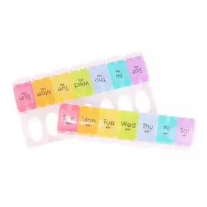 알약 별 무지개 통 약통 오후 오전 요일 일주 알약케이스 일주일 휴대용 요일별 2줄 일약통
