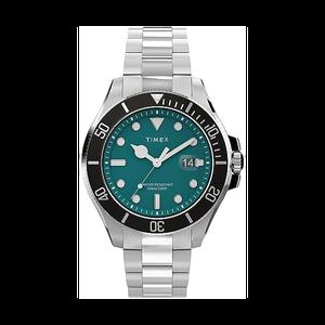 Timex Men s Harborside Coast 43mm Watch with Silver Tone Case   sstainless ssteel Bracelet