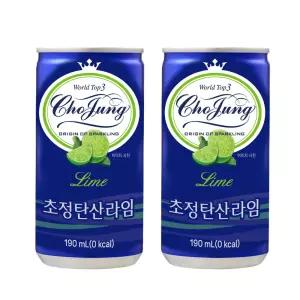 초정탄산수(라임) 190ml X 30캔