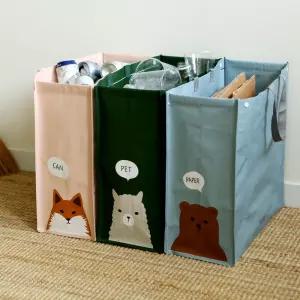 데일리라이크 다용도 분리수거함 타포린백 3p 세트 원룸 자취생