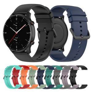 Huami Amazfit GTR 4/3/2 용 22mm 실리콘 스트랩 Xiaomi Watch 47mm 스마트 S4/S3/S2/S1/Color Sport 밴드 2/Color 시계