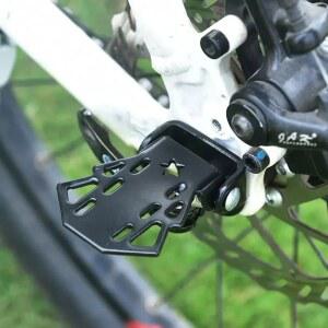페달 MTB 뒷좌석 발받침 장착 자전거 뒷바퀴 내구성 있는 접이식 발판 미끄럼 방지 디자인 사이클링 액세서리