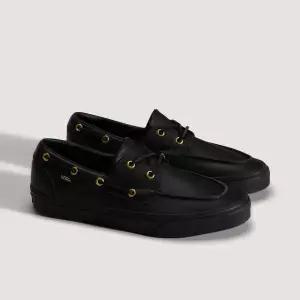 [롯데백화점]반스 2-아일렛 보트 슈 레더 블랙 VN000Z11CJK