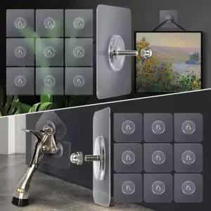 무타공스티커 10P 접착식후크 고정고리 액자걸이 부착 후크 고리 벽걸이