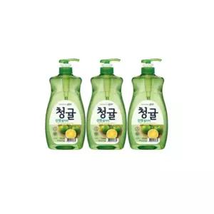 참그린 청귤 1kg 용기 3개입 라이온코리아 주방세제/주방/세정제/애경/세제/업소용/말통/설거지/퐁퐁/주방
