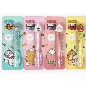 몰랑이 피규어 볼펜 비밀펜 라이트펜 10개 어린이날선물 몰랑이볼펜