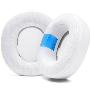 [미국배송] WC 프리즈 노바 프로 무선 - 아크티스 및 엘리트용 쿨링 젤 이어패드(다른 모델에 맞지 않음) 위키드 쿠션 엑스트라 도톰하고 편안함 | 화이트