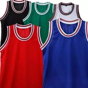 농구 나시 여성 남성 유니폼 농구 조끼 농구복 상의 져지 폴리에스터 흡한속건 트레이닝 유소년 민소매