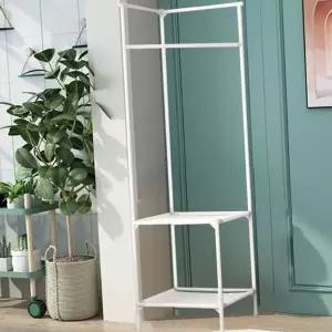 조립식 행거 틈새 철제 드레스 코너 행거 수납장 높은 원룸 정리대 침실