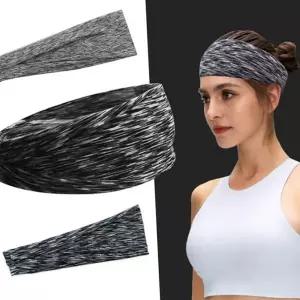 땀 흡수 헤어밴드 트레이닝 흡한속건 남성 스포츠 헤어밴드 여성 필라테스 데일리 와이드 신축성 다용도