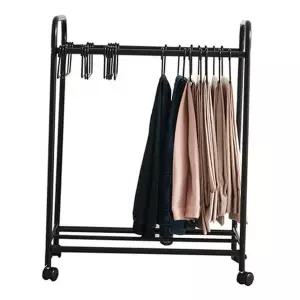 이동식 행거 공간활용 드레스 조립식 이동식 바지 걸이 바퀴형 콤팩트 카트형 정리대 보관대 미끄럼 논슬립