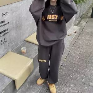 여자맨투맨 여성 레터링 겨울 기모 상하의세트 트레이닝세트 셋업