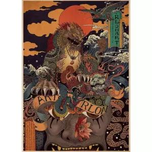 탱화 삼장군 보석십자수 칠보 옵션 1 노란색 크라프트지 30x42 다른 유형