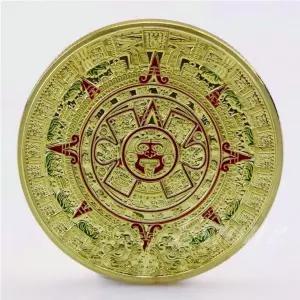 기념동전 아즈텍 달력 볼마커 화폐 주화 수집 코인