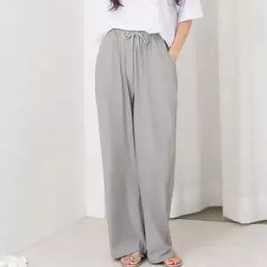 와이드 신축 꾸안꾸 러블리 시원 여름 여성 긴바지 여자바지 여자긴바지 여자코디