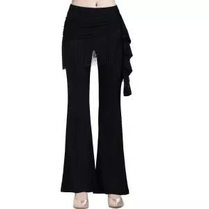 라틴댄스 치마바지 에어로빅 태슬 댄스복 스포츠복 공연 라인댄스복 무용 나팔바지