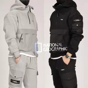 Z  내셔널지오그래픽 IW 3단 헤비 반집업 후드 기모 트레이닝복 세트 - 가을 겨울 신상(남여공용)