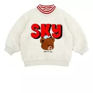 스카이 베어 베이비 하프넥 맨투맨 티셔츠 BP54MR133