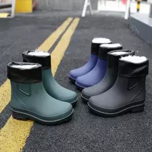 남자장화 남성 겨울 기모 털 안감 스노우부츠 눈오는날 작업화