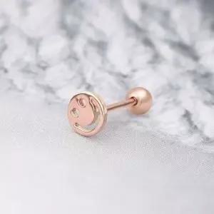 피어싱선물 골드필드 핀 스마일 베이직 피어싱 14K