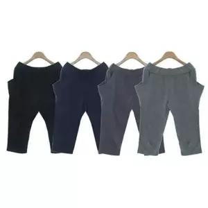 옆주머니 7부 배기 바지 밴드바지 배기팬츠 냉감