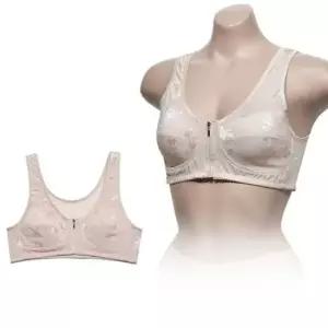 플라워 N59 B컵 런닝형 자가드 브라 노와이어 앞지퍼 ZF 비앤담 조은 우아한 앞지퍼