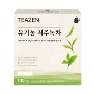 티젠)제주녹차 100T/티백/녹차/차티백/사무실/간식/가정/녹차잎/찻잎