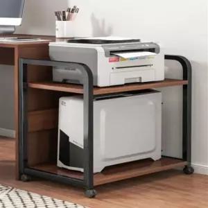 프린트 선반 이동식 본체 프린터 프레임 복합기 사무실 회사 탕비실 다용도 수납 받침대 바퀴