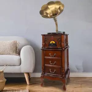 레코드 축음기 나팔 레트로 인테리어 엔틱 빈티지 턴테이블 앤틱 블루투스스피커 주크박스