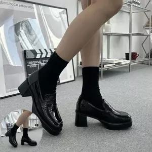 여성구두 통굽 가보시 하이힐 애나멜 여성 로퍼 구두 5cm