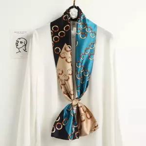 (마카담아)실크롱타이 스카프 / 롱스카프 / 간절기 CpM2+6QQG