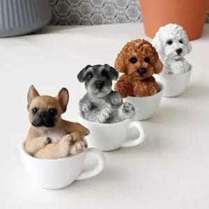미니어처 컵강아지 ver2 1P 장식인형 테이블 선반 소 PSo2+2MnD