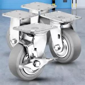 경중량용TRO 5 회색/바퀴캐스터 우레탄 무소음 카트