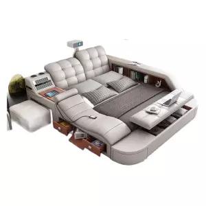 다기능 올인원 침대 고급형 기능성 더블 멀티 수납식 등받이 원룸 침대프레임 수납형 프레임