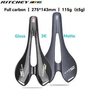 리치이 안장 MTB 로드 바이크 3K 글로스/매트 풀 카본 자전거 시트 7*9mm