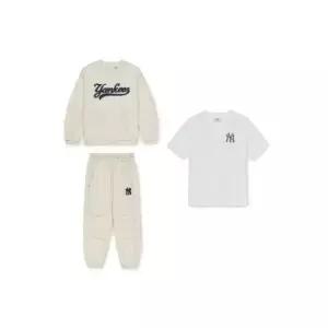 MLB키즈트레이닝세트 TQK 7AS2V2351-50CRD 바시티 3PCS 우븐 세트 뉴욕양키스