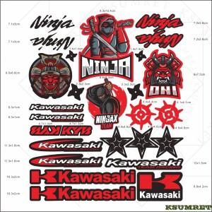 가와사키 로고 스티커 바이크 오토바이 데칼 반사 용 호환 비닐