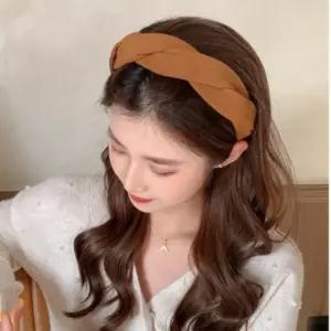 밴드 헤어 헤어밴드 여자 머리띠 반다나 학생 터번 심플 새틴 예쁜 고급 넓은 꼬임
