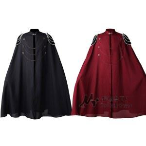 할로윈 프레 의상 중세 커플 크다 세트 환혼 까마귀 가운 레드 망토